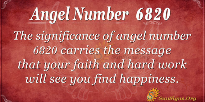 6820 angel number