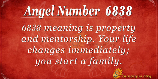 6838 angel number