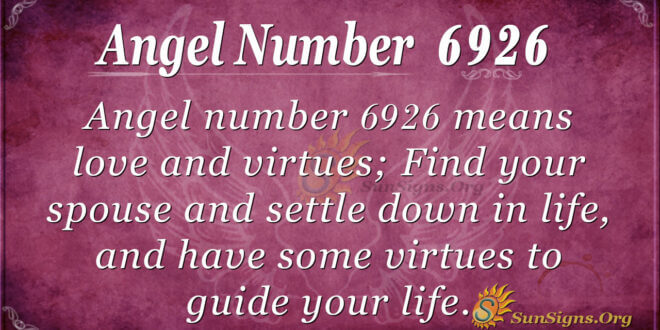 6926 angel number