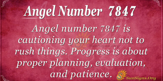 7847 angel number