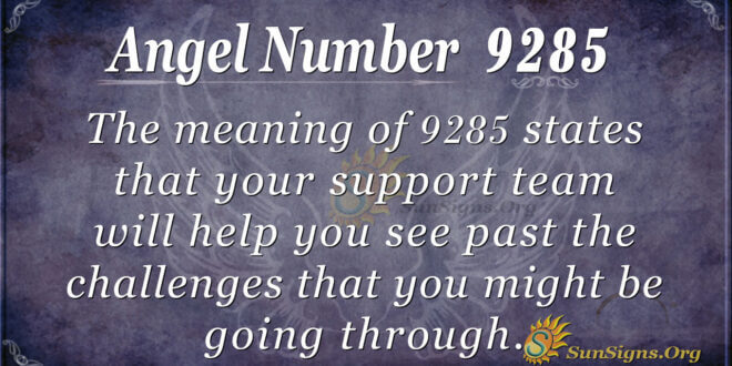 9285 angel number