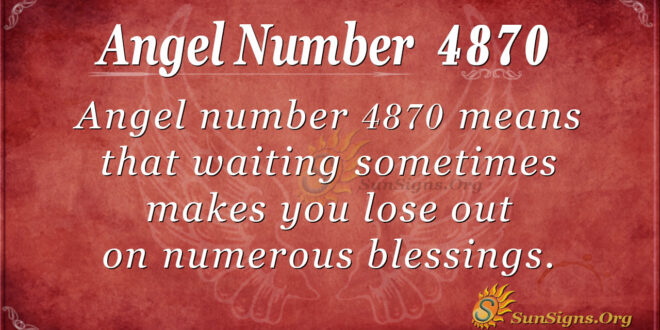 Angel number 4870