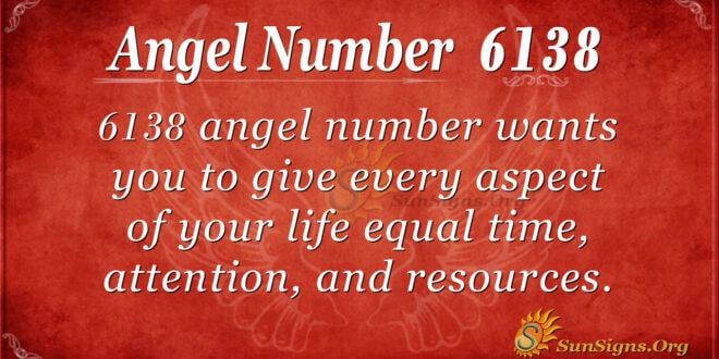 Angel Number 6138
