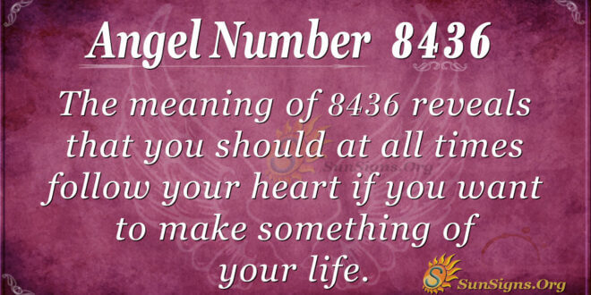 8436 angel number