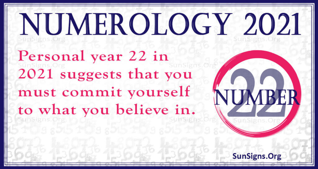 Numerology Number 22 2021