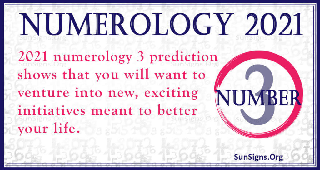 Numerology Number 3 2021