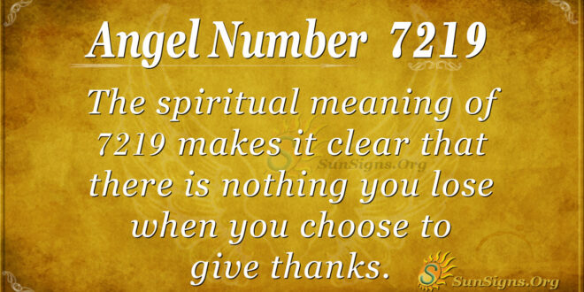 7219 angel number