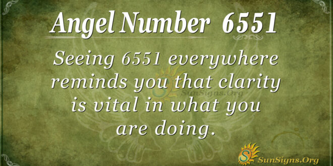 6551 angel number