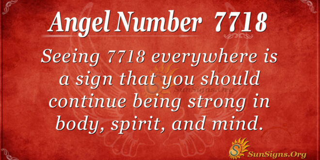 7718 angel number