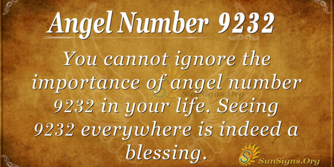 9232 angel number