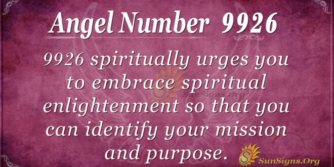 9926 angel number