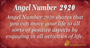 2920 angel number