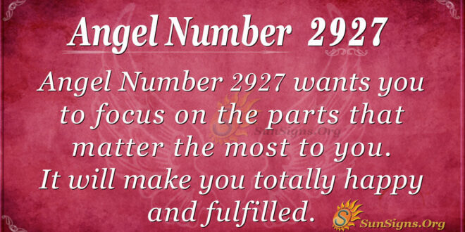 2927 angel number