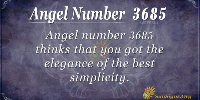 3685 angel number
