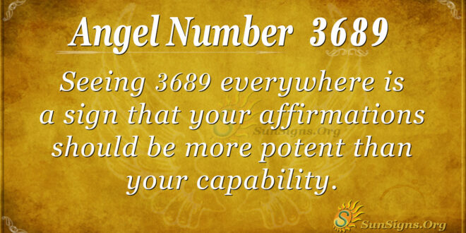 3689 angel number
