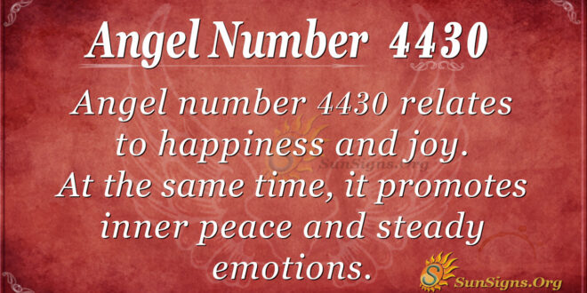 4430 angel number