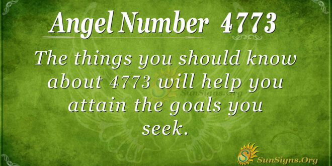 4773 angel number