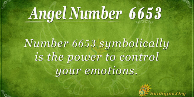 6653 angel number