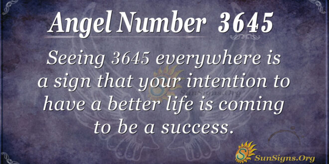3645 angel number
