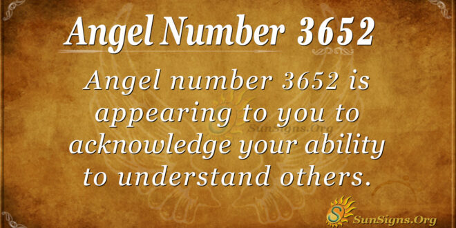 3652 angel number