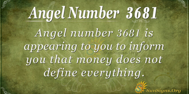 3681 angel number