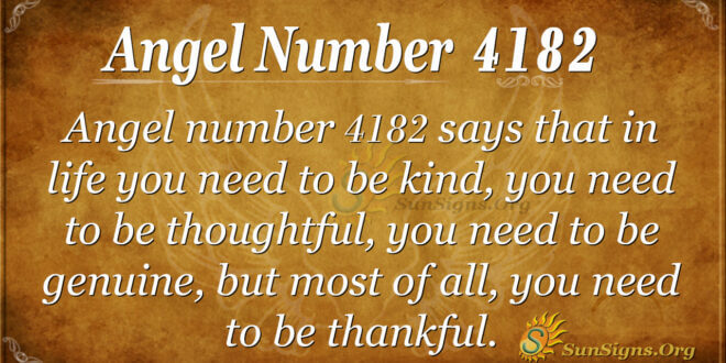 4182 angel number