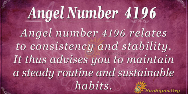 4196 angel number