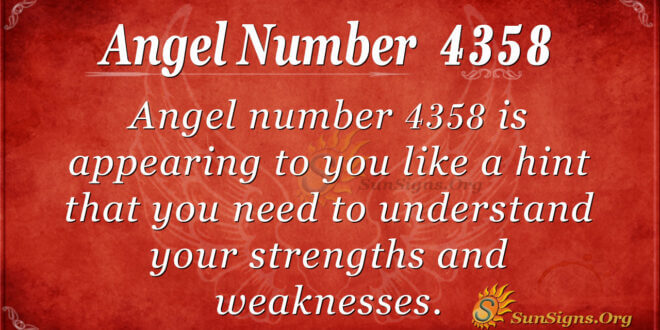 4358 angel number