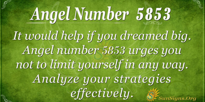 5853 angel number