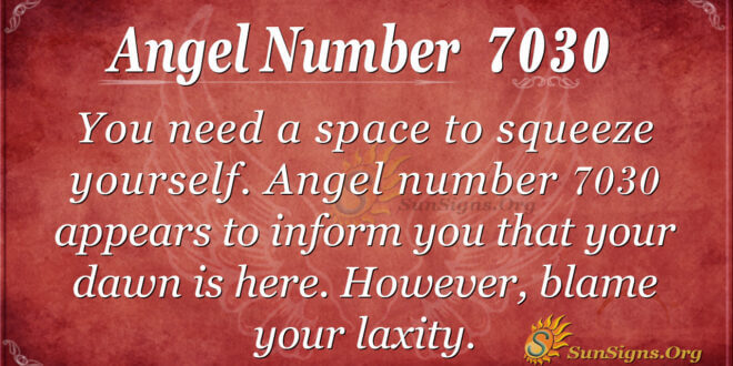 7030 angel number