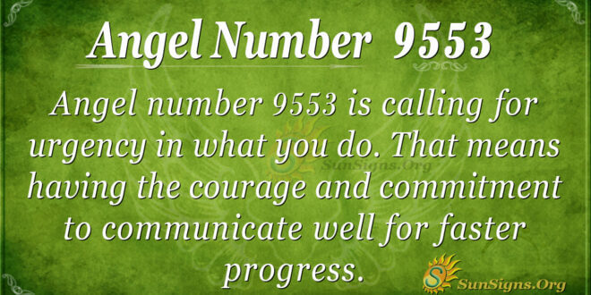 9553 angel number