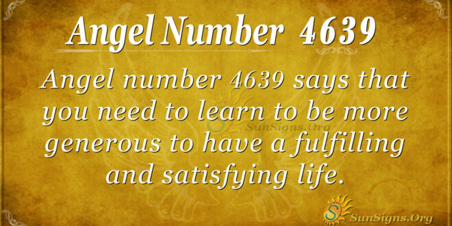 4639 angel number