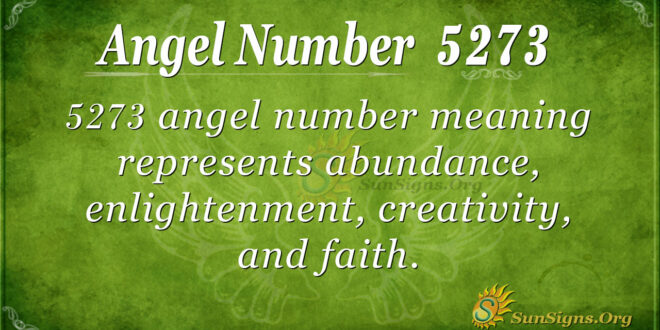 5273 angel number