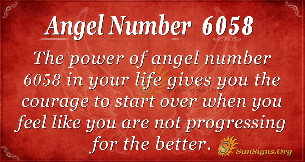 6058 angel number