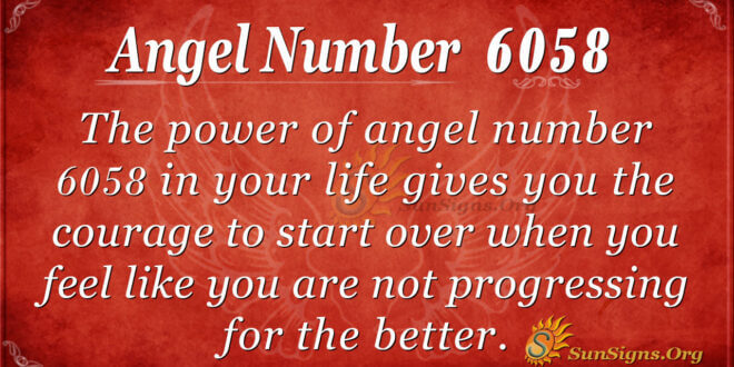 6058 angel number