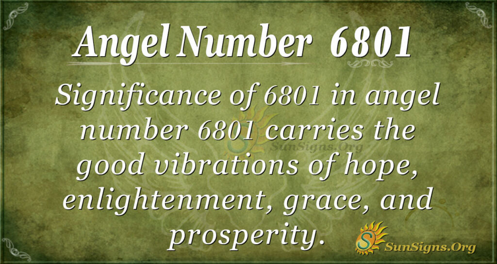 6801 angel number
