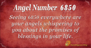 6850 angel number