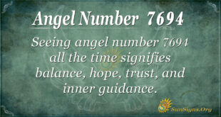 7694 angel number