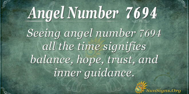 7694 angel number