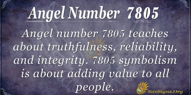 7805 angel number