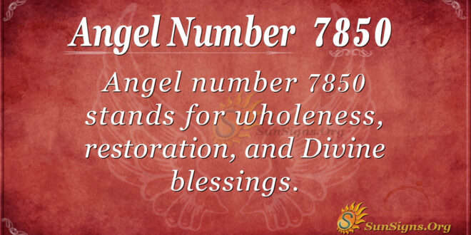 7850 angel number