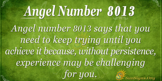8013 angel number