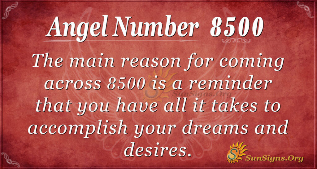 8500 angel number