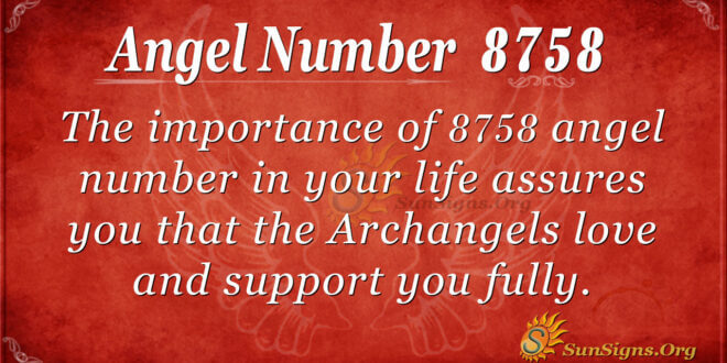 8758 angel number