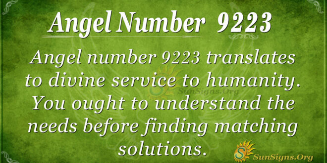 9223 angel number