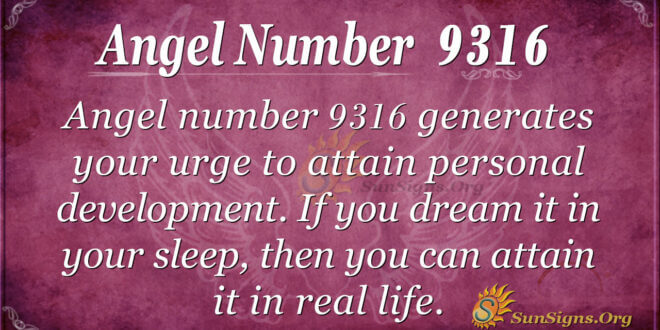 9316 angel number