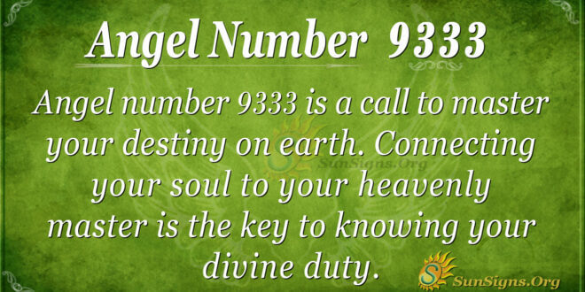 9333 angel number