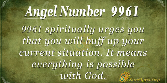 9961 angel number