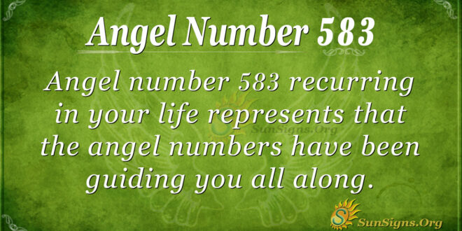 Angel Number 583
