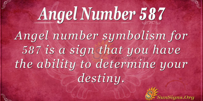 Angel Number 587